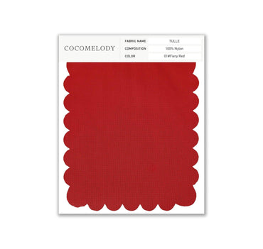 Tulle Fabric Swatch in Single Color SWTU16002 - COCOMELODY