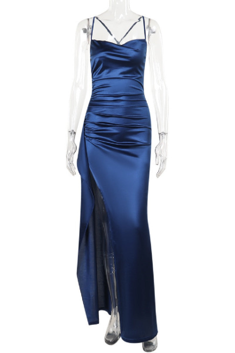 Sheath Floor length Knitted Semi Formal Wedding Guest Dresses 856076148956
