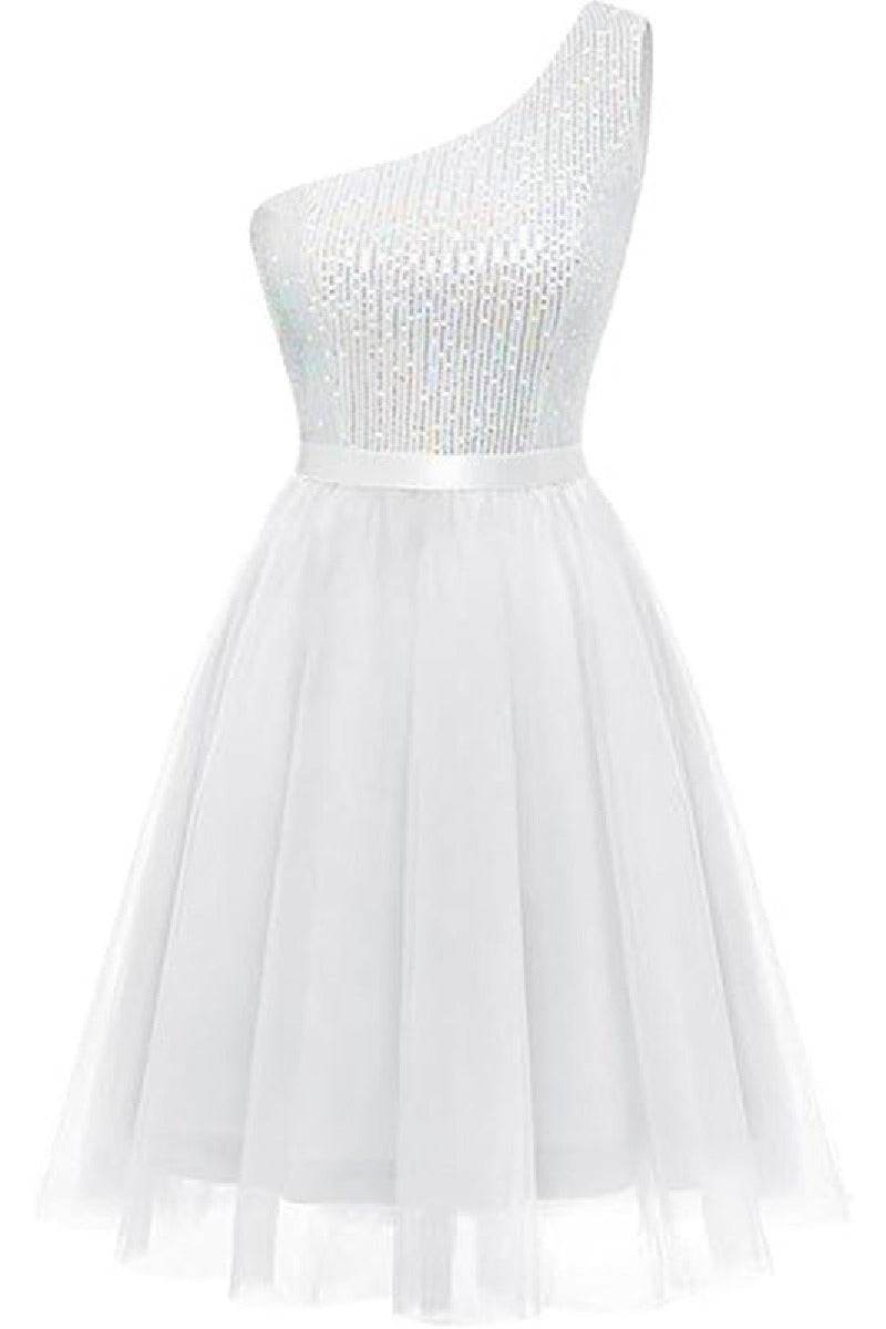 A-Line Mini Tulle Homecoming Dress 836632328295 - COCOMELODY