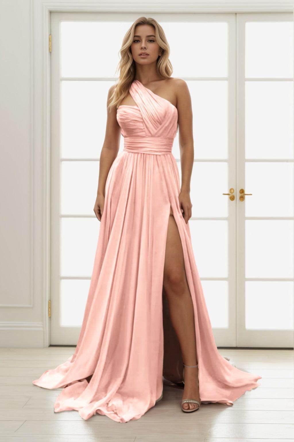 A-Line Maxi Chiffon Prom Dress CS0435 - COCOMELODY