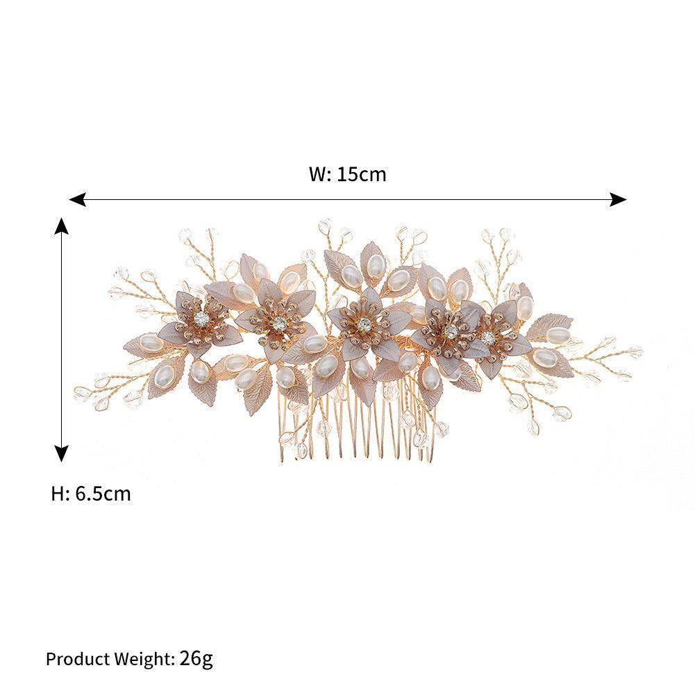 Bride Hair Comb Wedding Hair Accessories for Brides 628657991507 - COCOMELODY