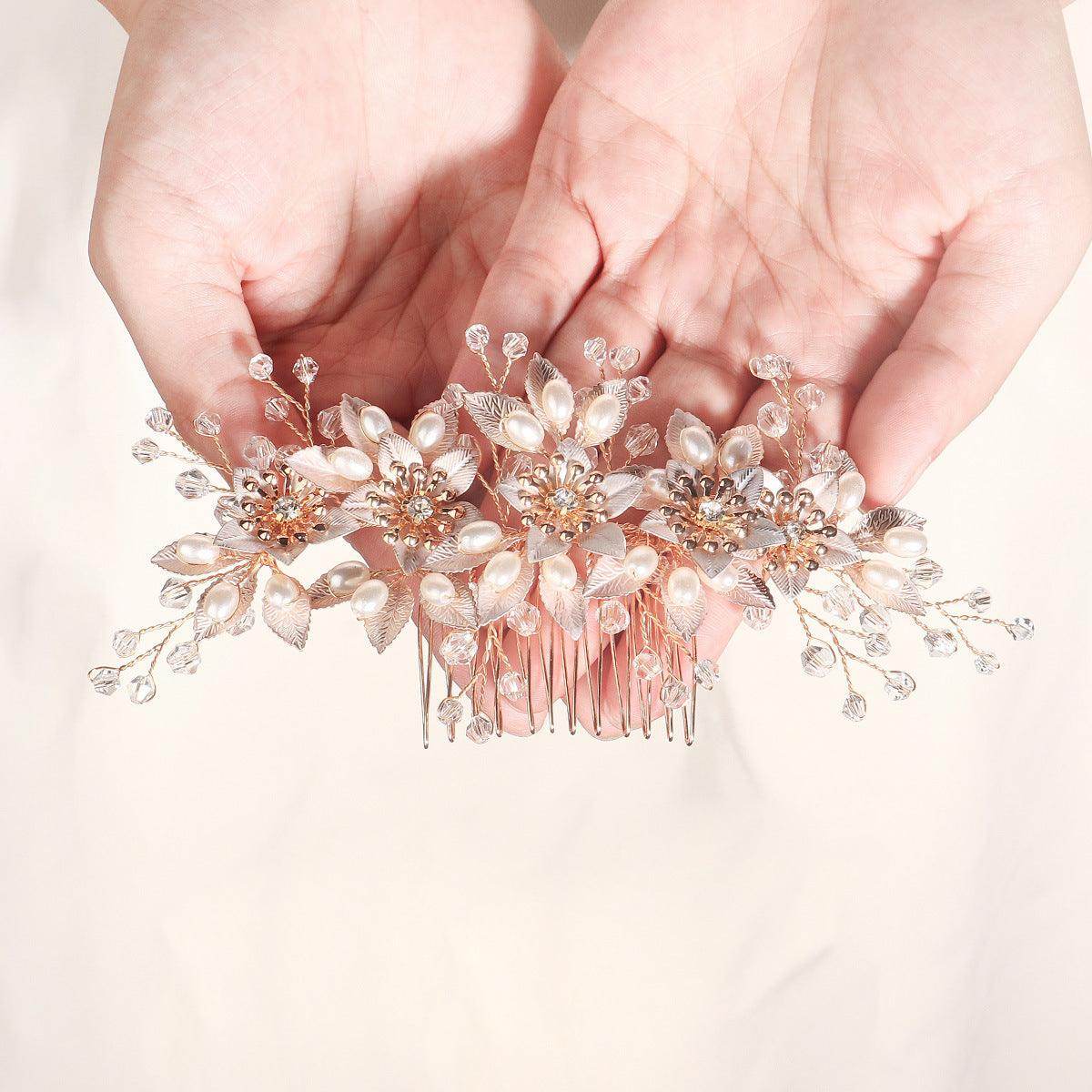 Bride Hair Comb Wedding Hair Accessories for Brides 628657991507 - COCOMELODY