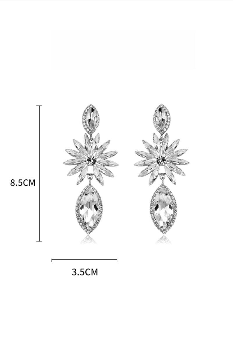 Luxurious Rhinestone Drop Earrings 732125155293 - COCOMELODY