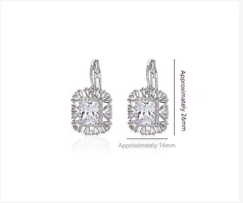 Zircon earrings earrings girl 762174263027 - COCOMELODY