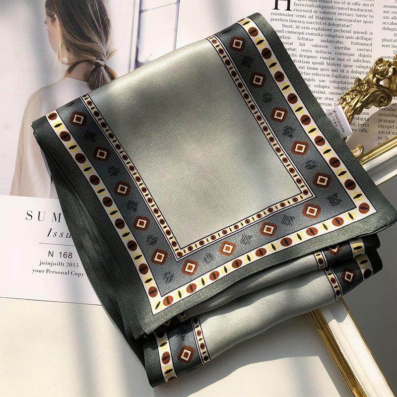 Mulberry silk scarf Double-sided silk scarf scarf streamer 636298573477 - COCOMELODY