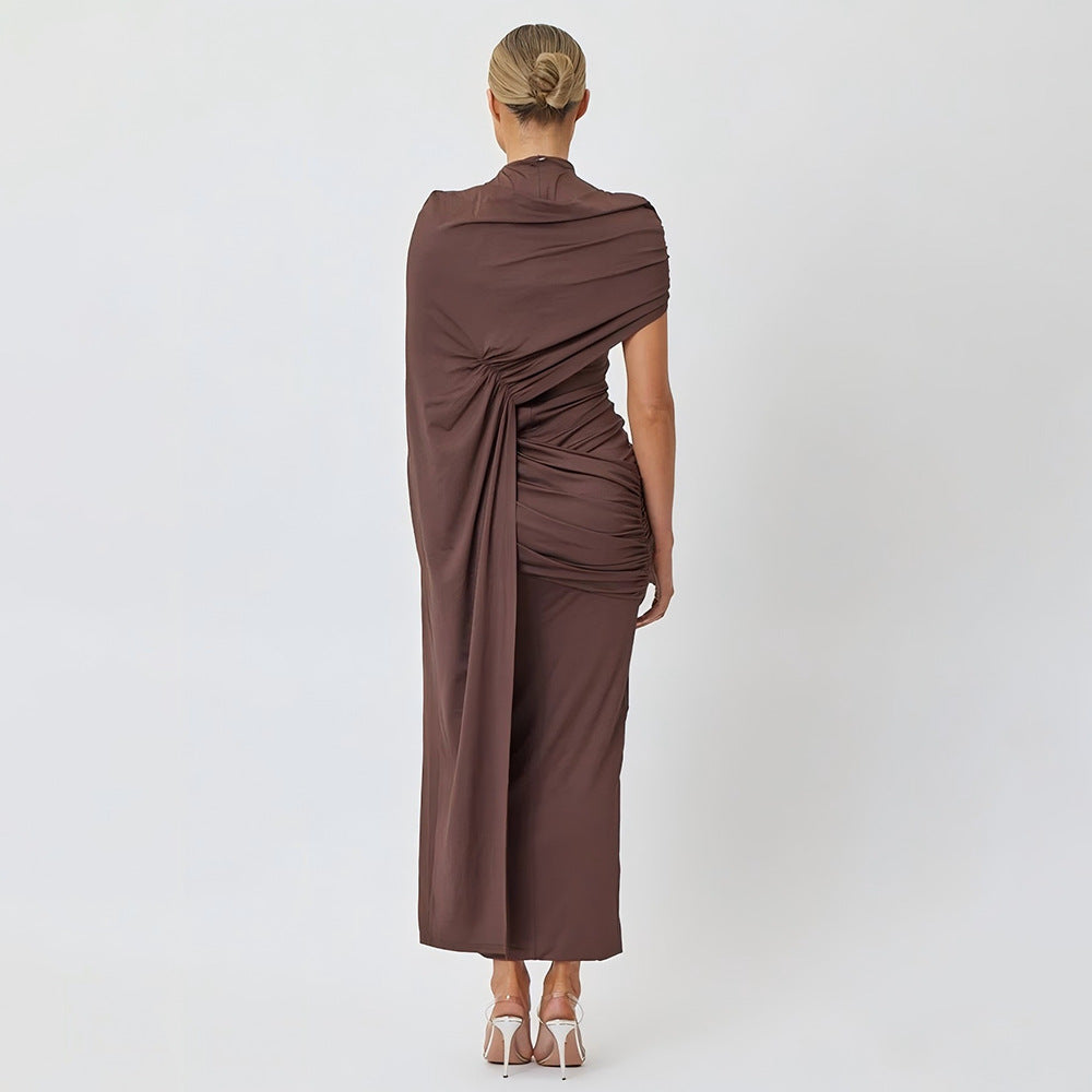 Asymmetry Mini Knitted Semi Formal Wedding Guest Dresses