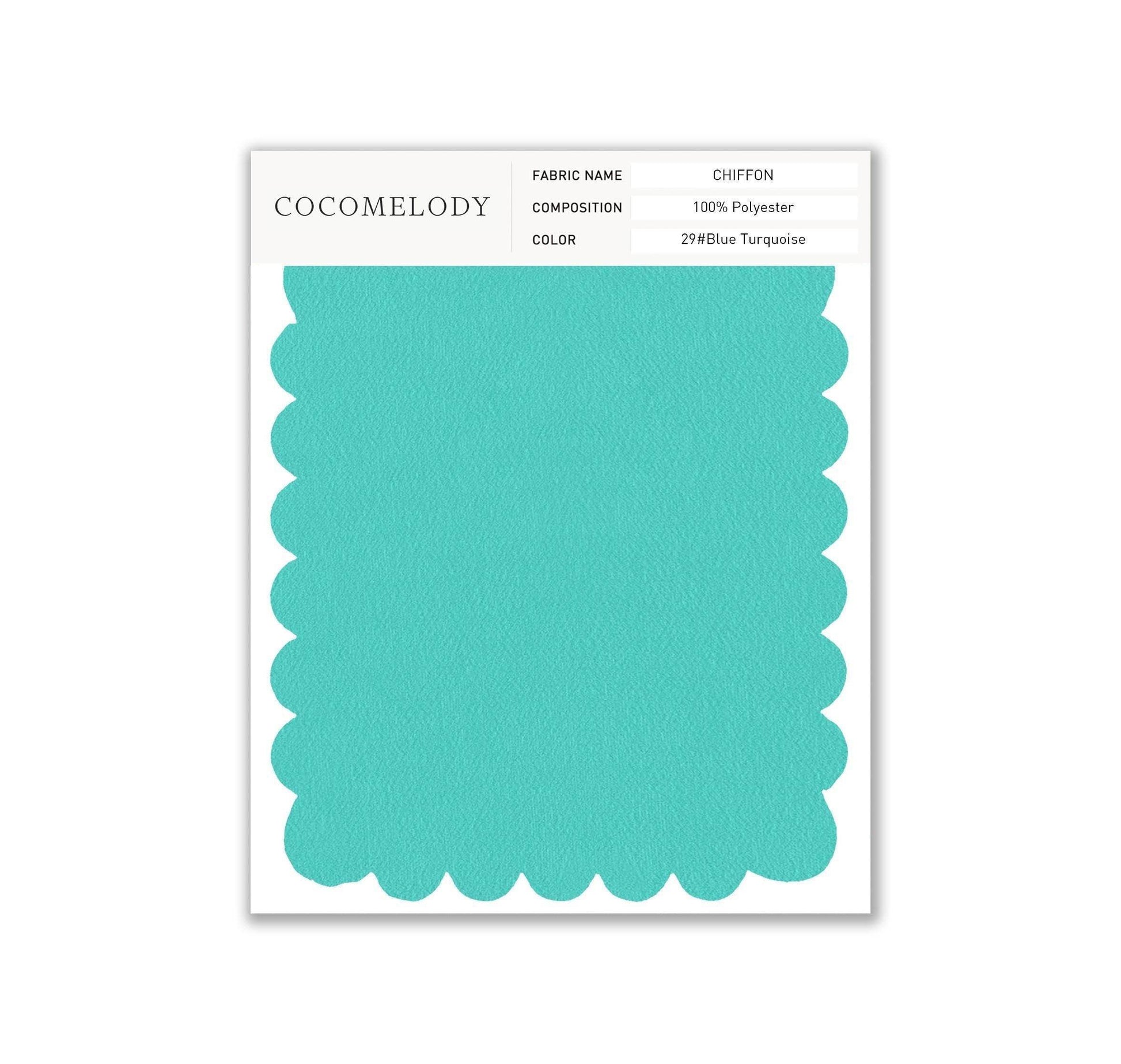 Chiffon Fabric Swatch in Single Color SWCH16001 - COCOMELODY