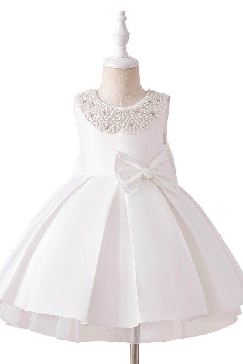 A-Line Knee Length Flower Girl Dress 811884333392 - COCOMELODY