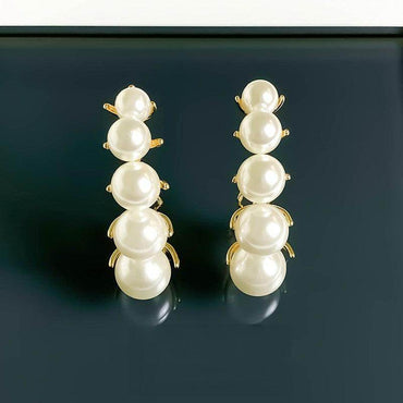 Pearl temperament light luxury high sense earring girl 713489295419 - COCOMELODY