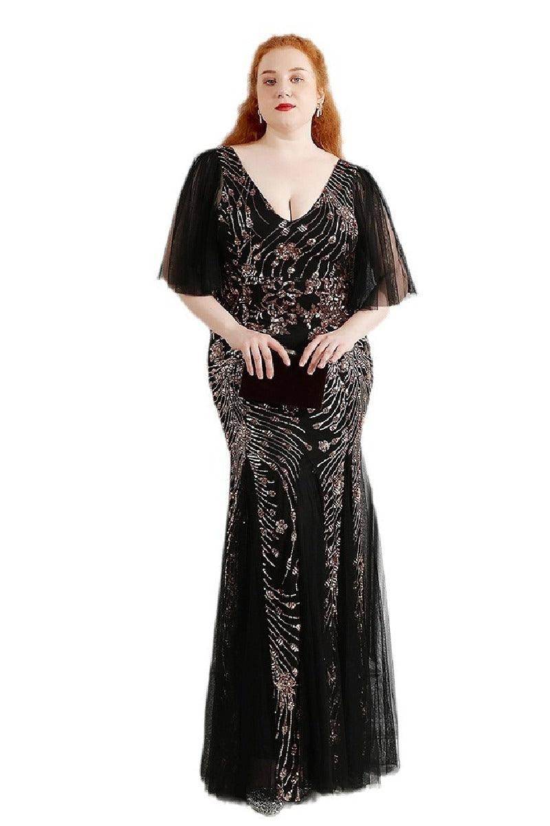 Trumpet-Mermaid Floor Length Evening Dress 646833729061 - COCOMELODY