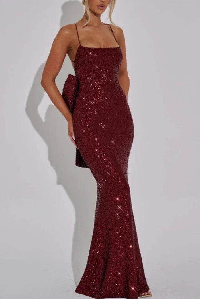 Mermaid Maxi Sequins Formal Evening Dresses 861326172487 - COCOMELODY