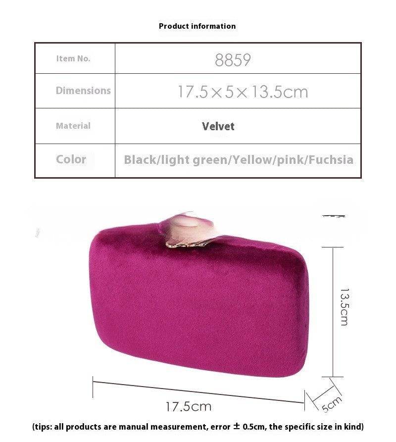 Fine Diamond Dinner Bag Flannel Clutch Bag Chain Party 609389165076 - COCOMELODY