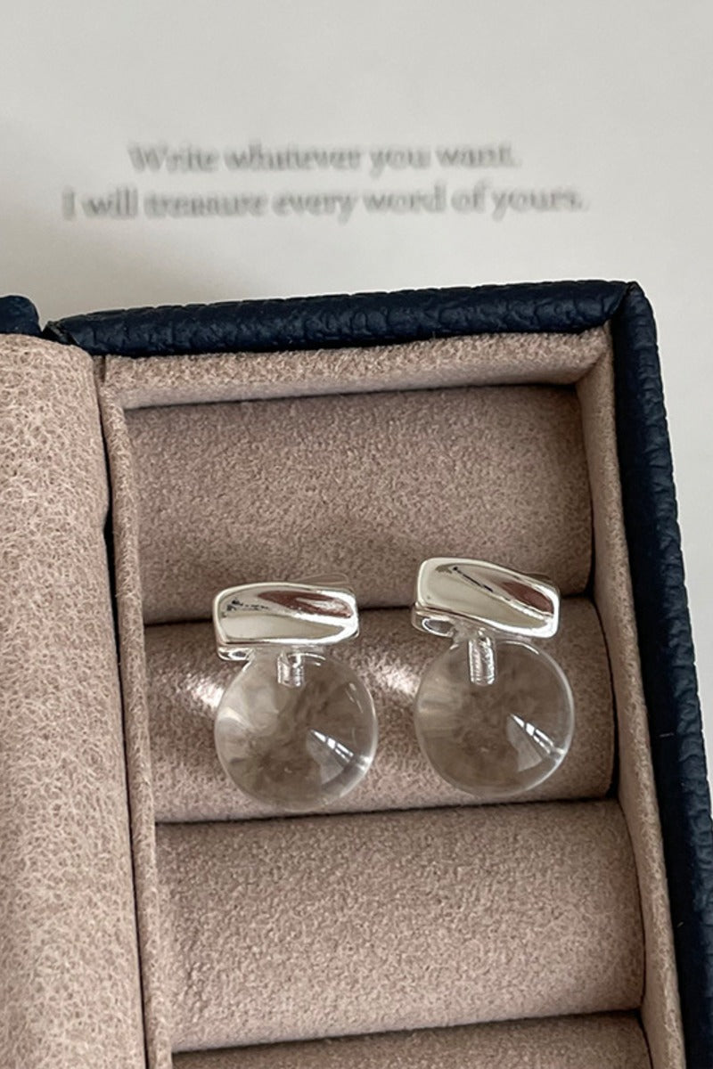 Minimalist Twist Bar Pearl Earrings 1067554457573