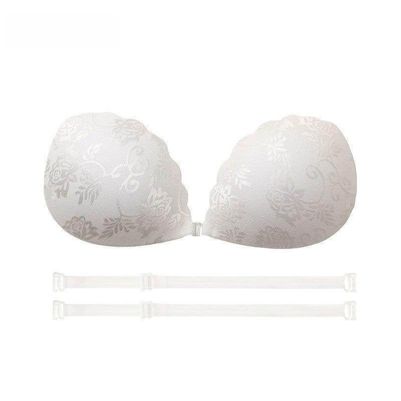 Breast patch female wedding dress with lace breast patch to hold up small chest display large breathable bra invisible underwear 810018057394 - COCOMELODY
