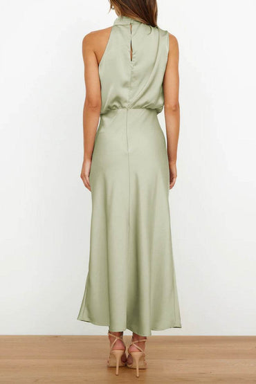 Sheath-Column Midi Forged Chiffon Dress 695677395149 - COCOMELODY