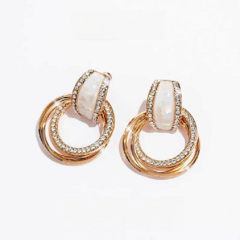 Sterling silver light luxury temperament earrings earrings stud gift for women 595236840981 - COCOMELODY