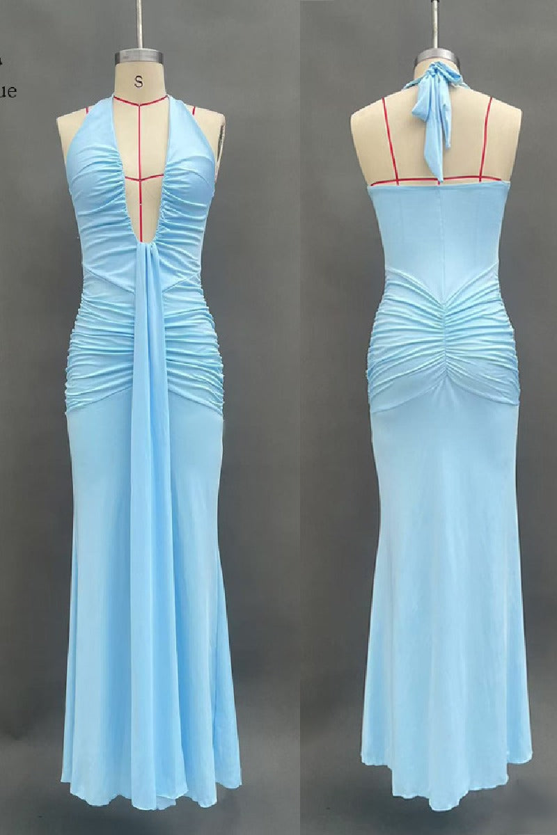 Mermaid Floor length Knitted Semi Formal Wedding Guest Dresses 917018224683