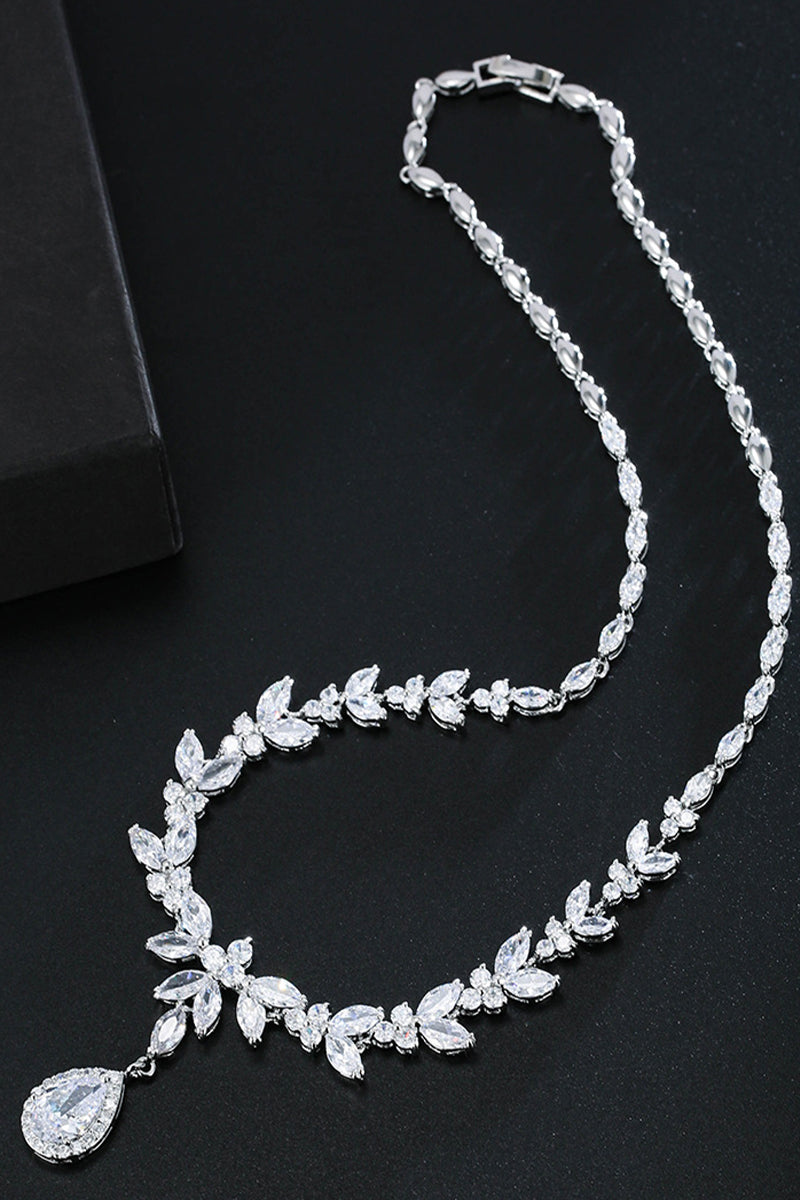 Gorgeous Zircon Earrings/Necklace Jewelry Sets (Set of 2) 702305921133