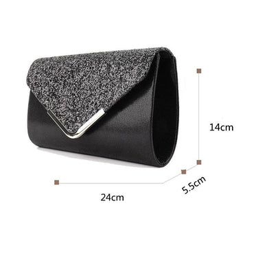 Shiny rhinestone small envelope bag 706744649389 - COCOMELODY