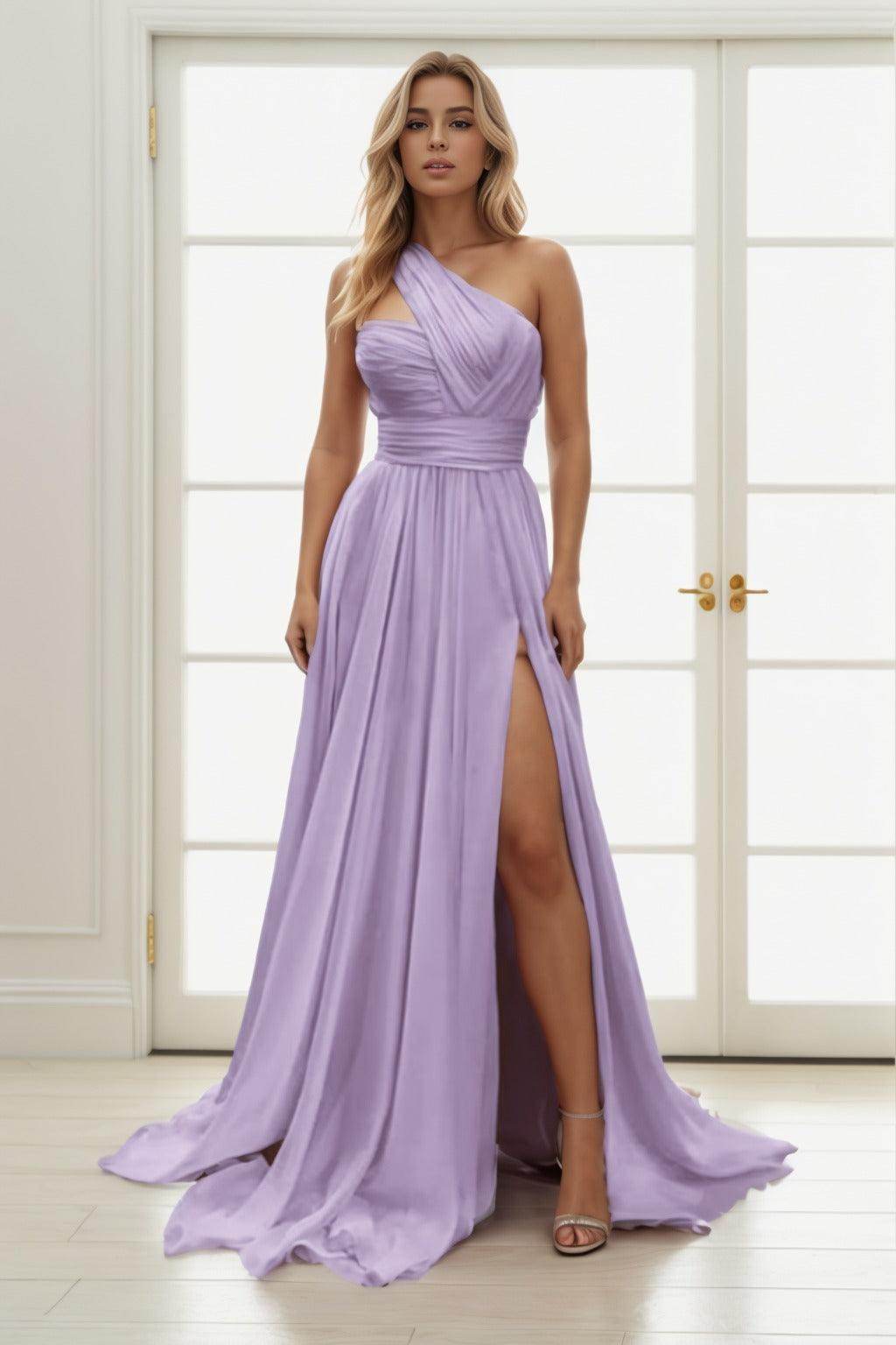 A-Line Maxi Chiffon Prom Dress CS0435 - COCOMELODY