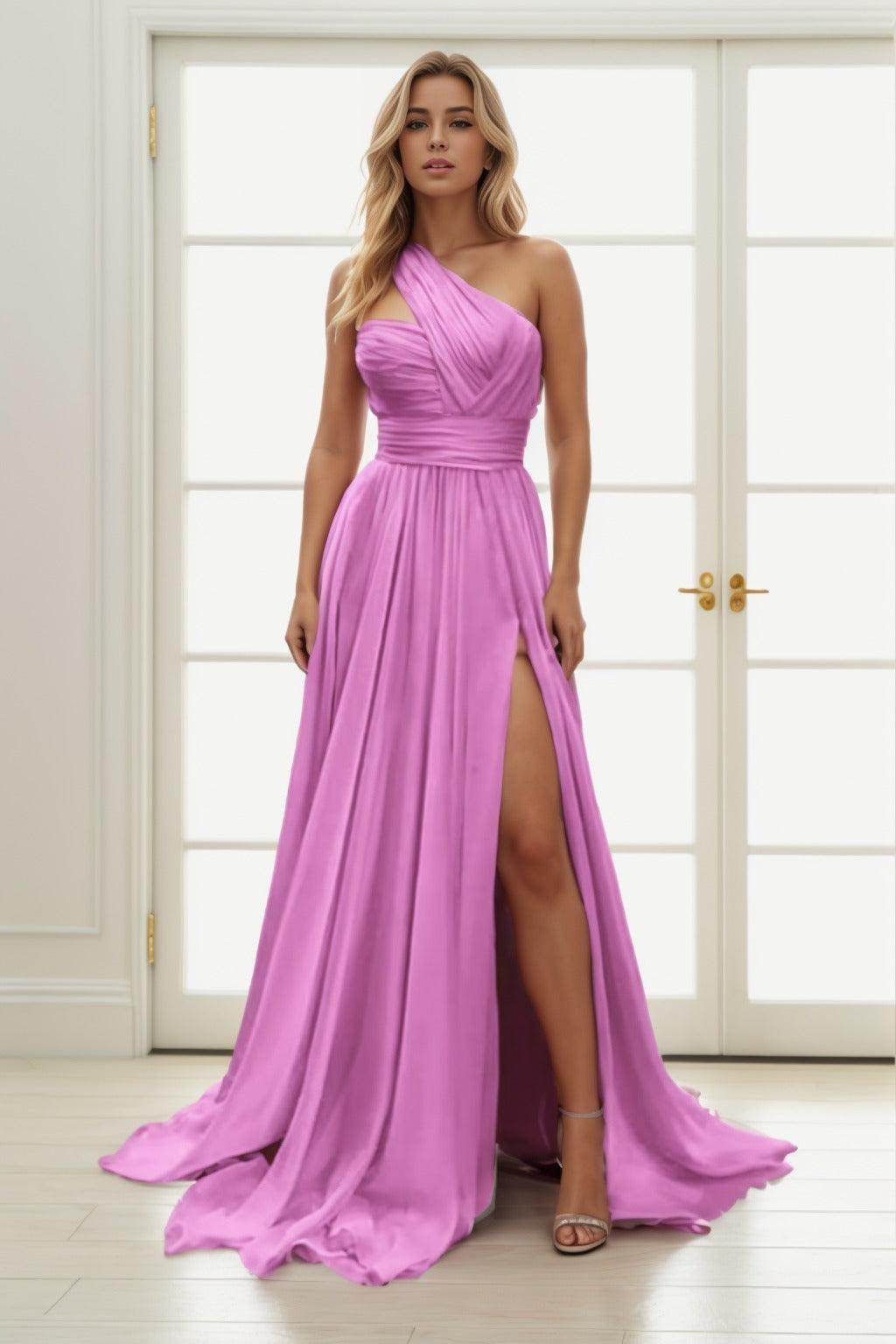 A-Line Maxi Chiffon Prom Dress CS0435 - COCOMELODY