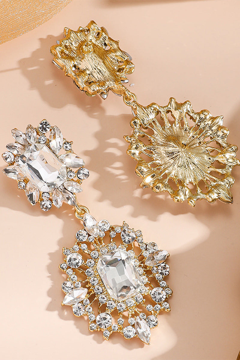 Luxurious Rhinestone Drop Earrings 888875828355