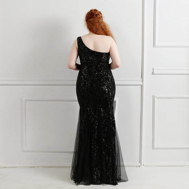 Trumpet-Mermaid Floor Length Sequins Evening Dress 646646504054 - COCOMELODY