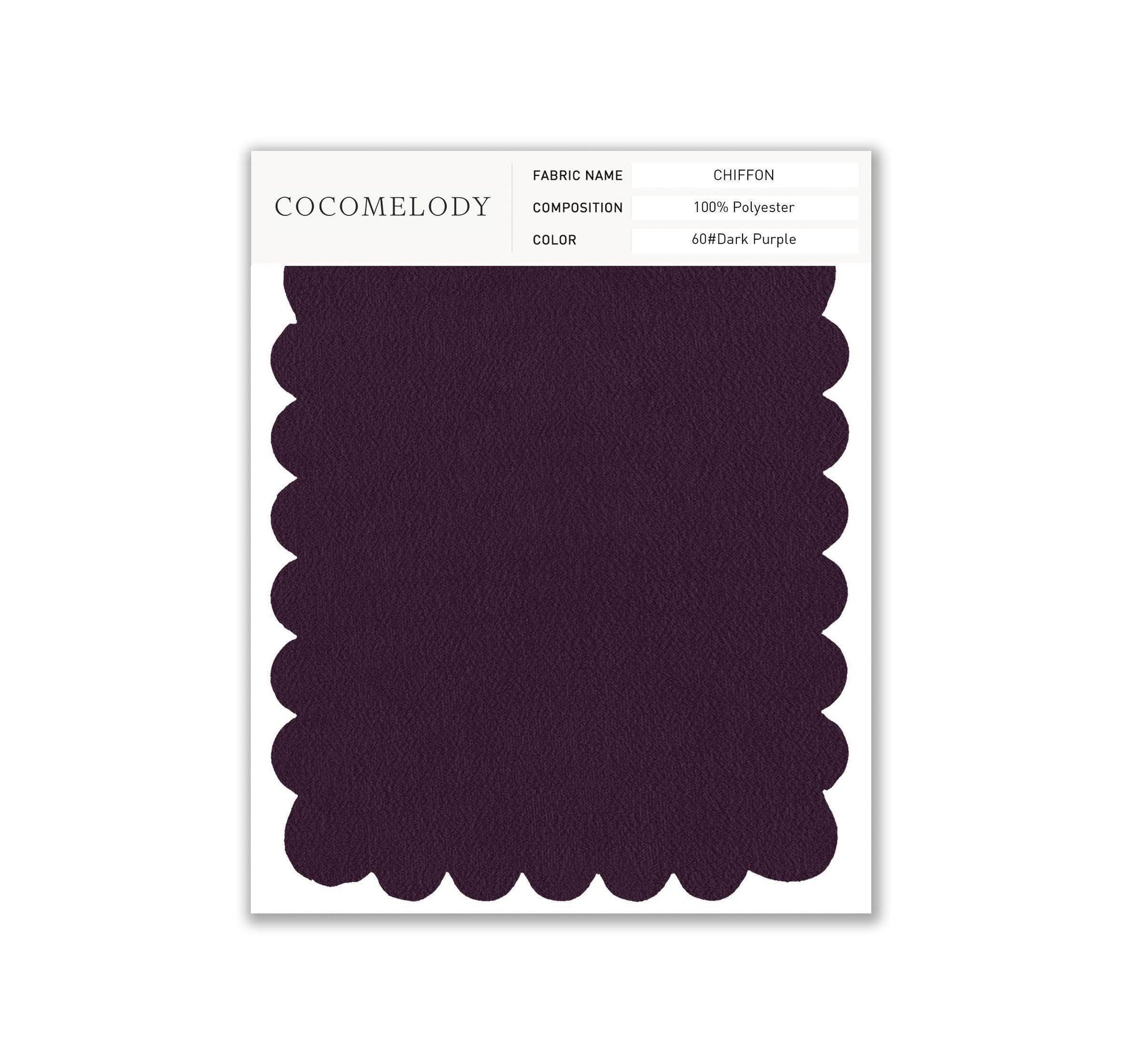 Chiffon Fabric Swatch in Single Color SWCH16001 - COCOMELODY