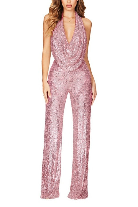 Jumpsuit Maxi Sequins Formal Evening Dresses 678030856246