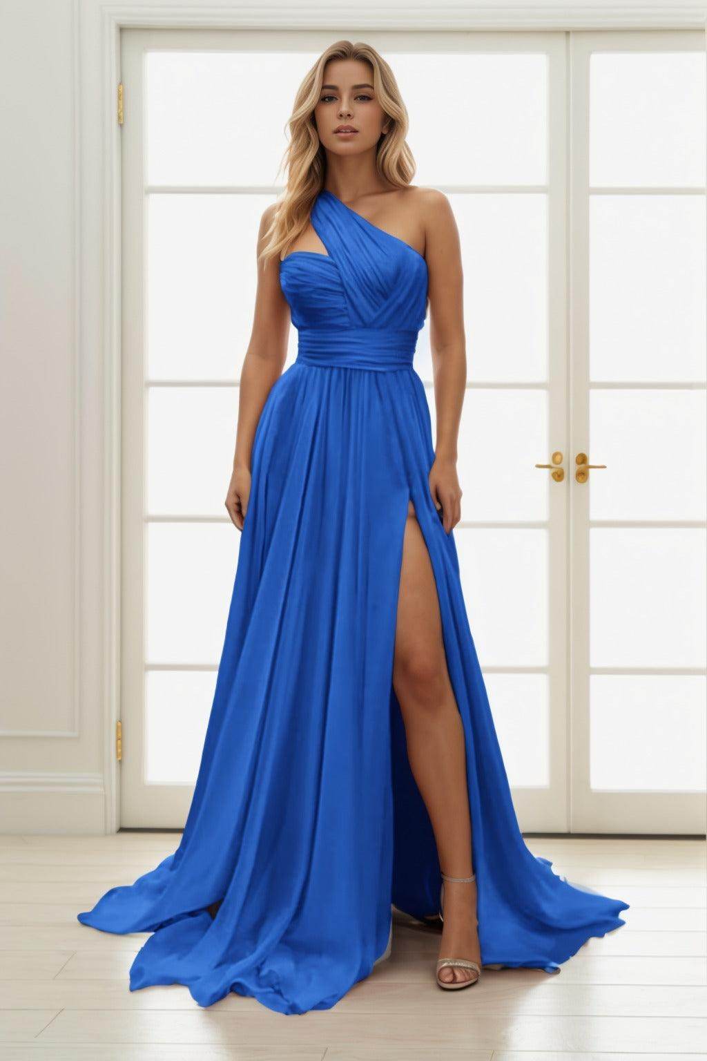 A-Line Maxi Chiffon Prom Dress CS0435 - COCOMELODY
