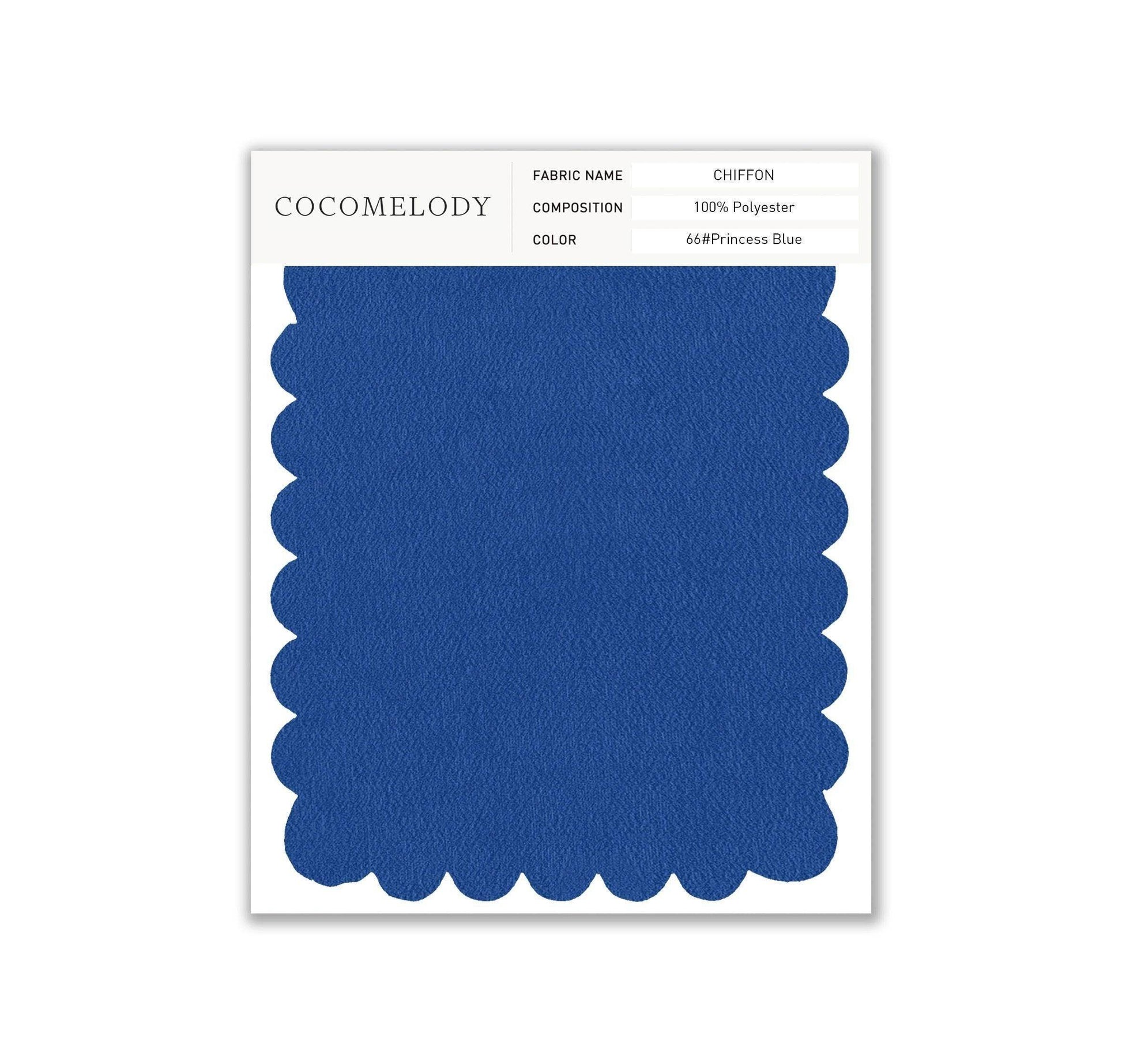 Chiffon Fabric Swatch in Single Color SWCH16001 - COCOMELODY