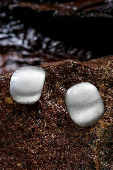 Small and delicate ear clips Fashion brushed earrings 628018487599 - COCOMELODY