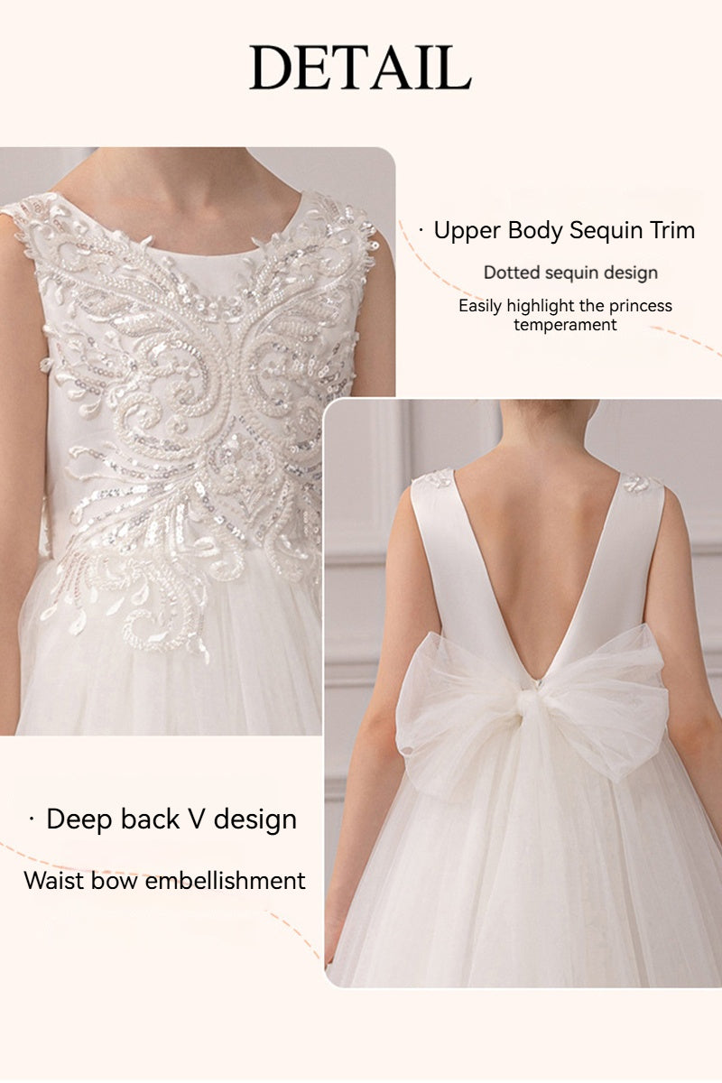 A-Line Scoop Neck Sleeveless Lace/Tulle Flower Girl Dresses 841846627093 - COCOMELODY