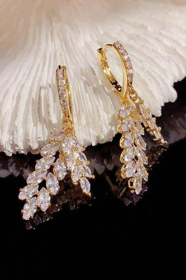 Earrings Bright Nebula Zircon Pearl Earrings 748956093496 - 7 Days / Gold - COCOMELODY
