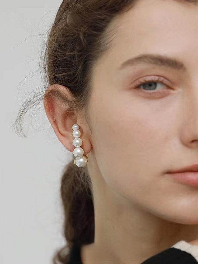Pearl temperament light luxury high sense earring girl 713489295419 - COCOMELODY