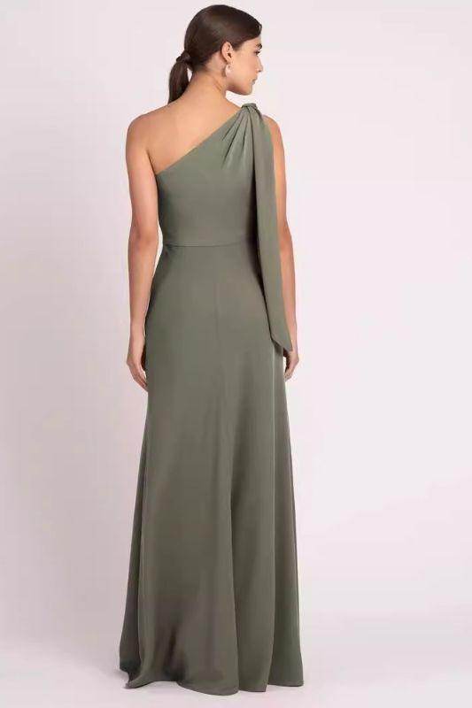 A-Line Maxi Chiffon Bridesmaid Dress 818808852375 - COCOMELODY