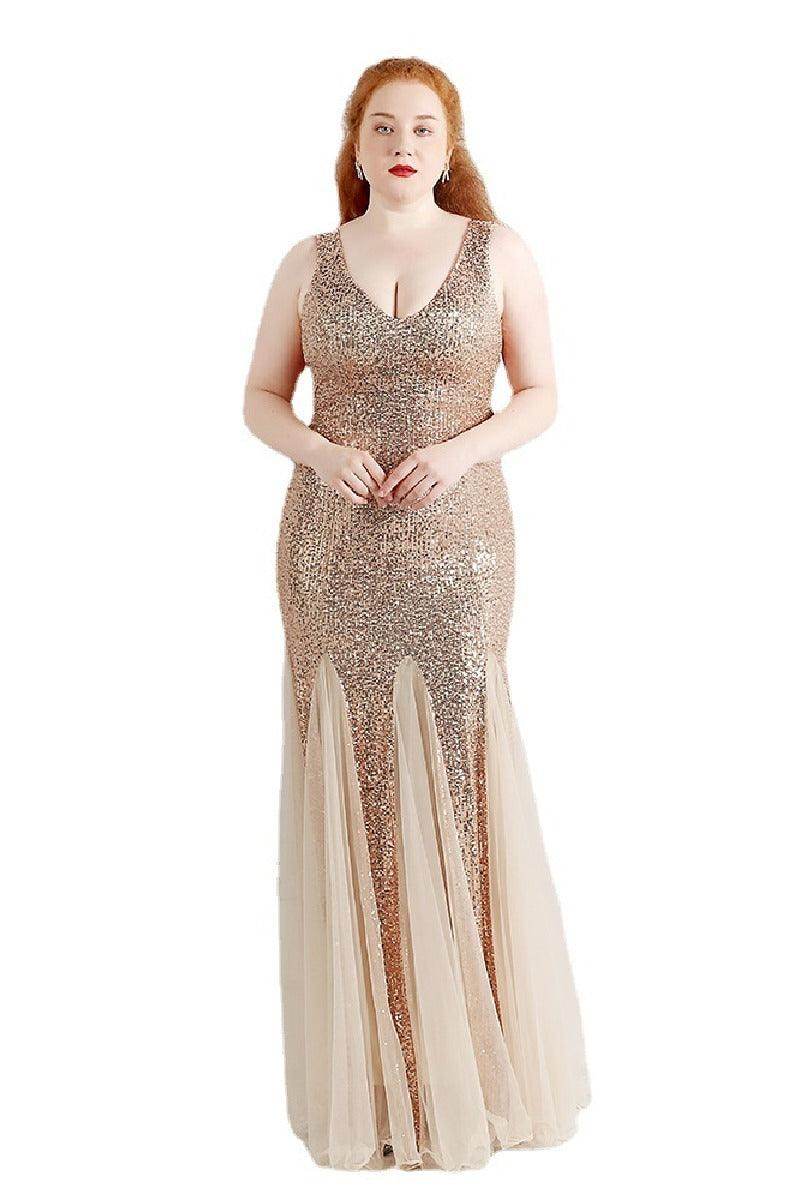 Trumpet-Mermaid Floor Length Evening Dress 647041333367 - COCOMELODY