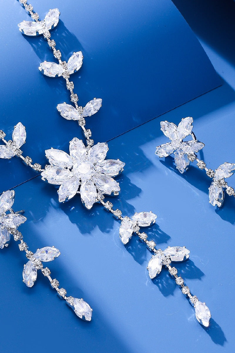 Gorgeous Zircon Earrings/Necklace Jewelry Sets (Set of 2) 784048793825