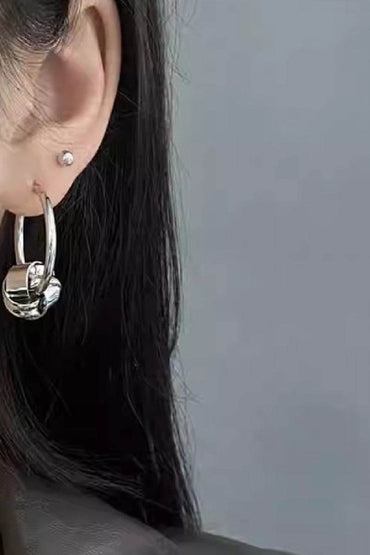 Rhodium plated Earrings 778625287431 - COCOMELODY