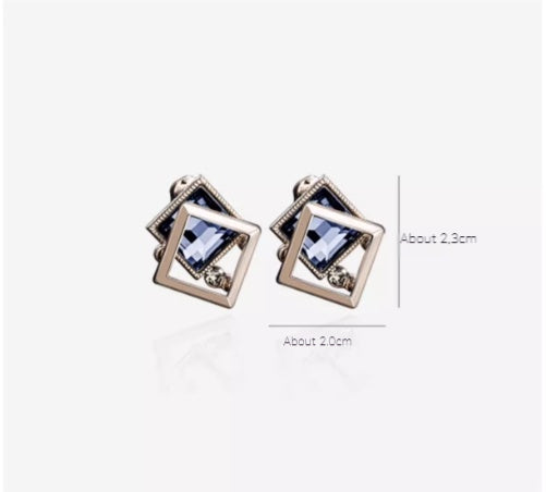 Earrings silver studs sterling silver for women 563384229720 - COCOMELODY