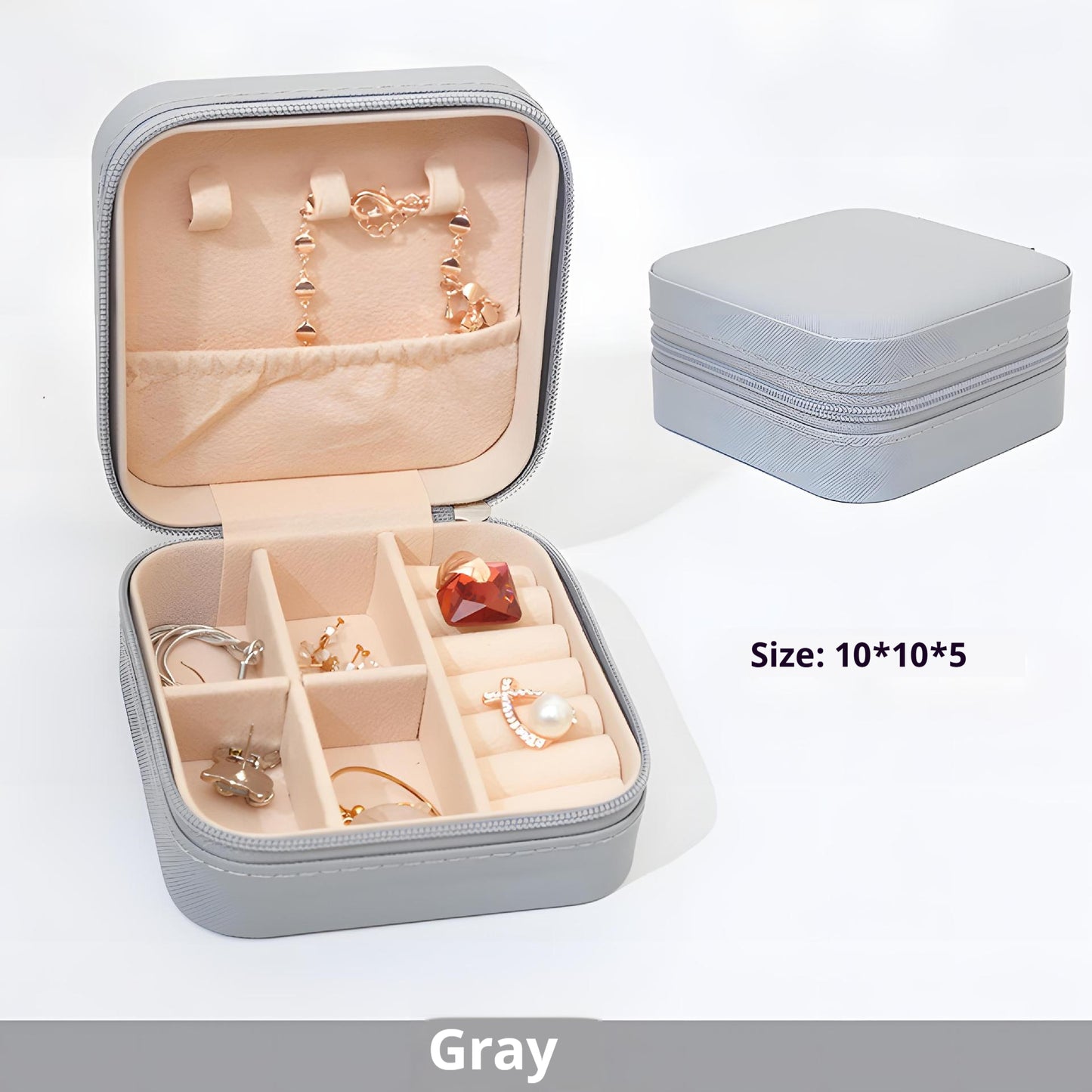 DIY design simple jewelry portable creative jewelry box 836834083360 - COCOMELODY