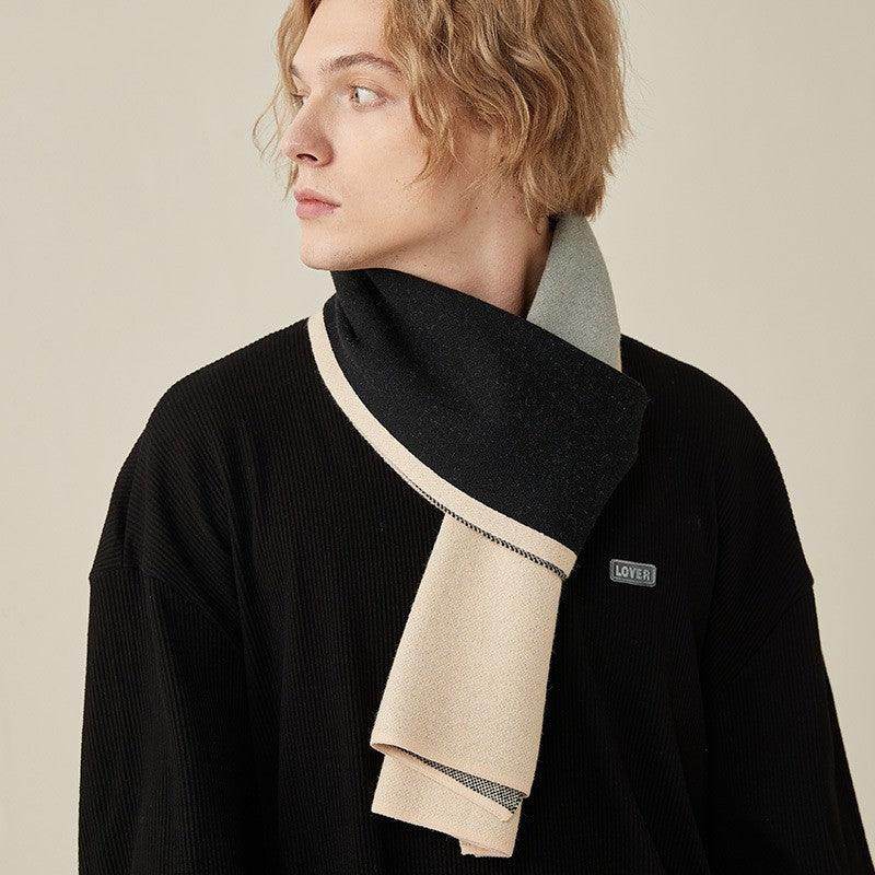 Men's autumn and winter thickened warm wool scarves and necklaces high-grade gifts 801339050726 - COCOMELODY