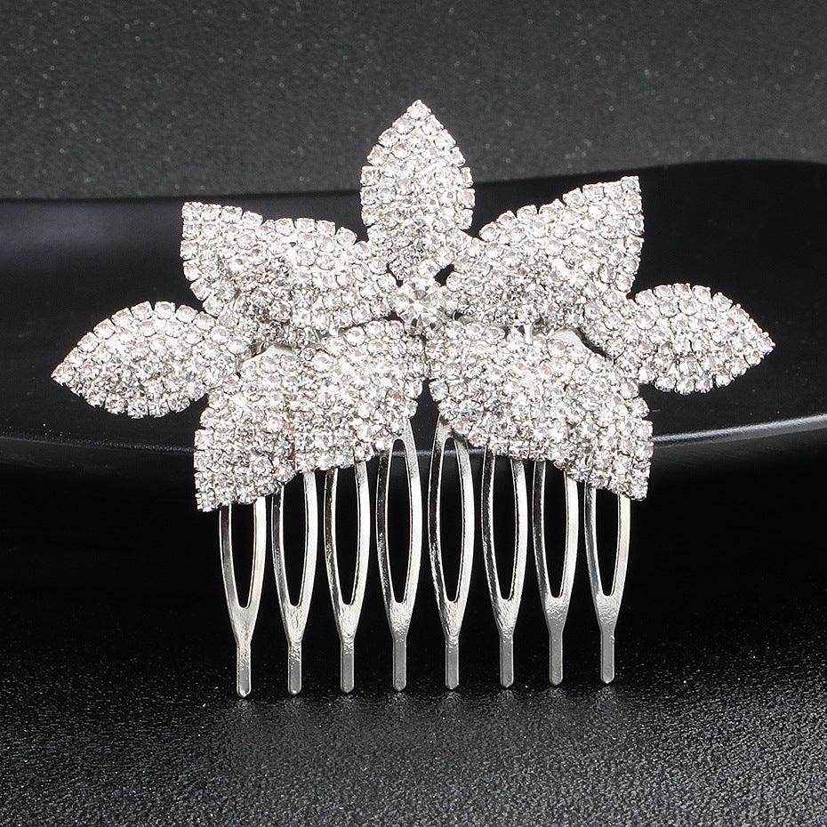 Bridal hair comb Pop rhinestone headpiece hair comb Wedding accessory 529286643073 - COCOMELODY