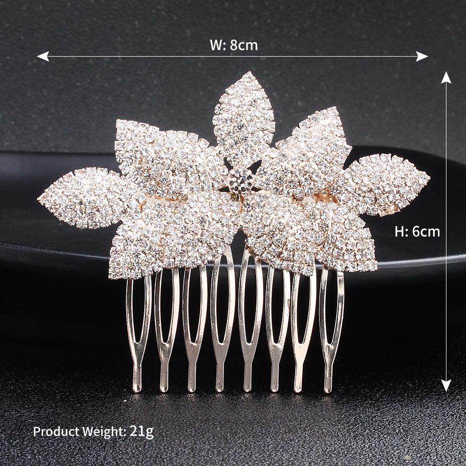 Bridal hair comb Pop rhinestone headpiece hair comb Wedding accessory 529286643073 - COCOMELODY