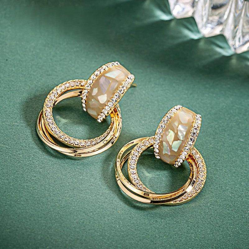 Sterling silver light luxury temperament earrings earrings stud gift for women 595236840981 - COCOMELODY