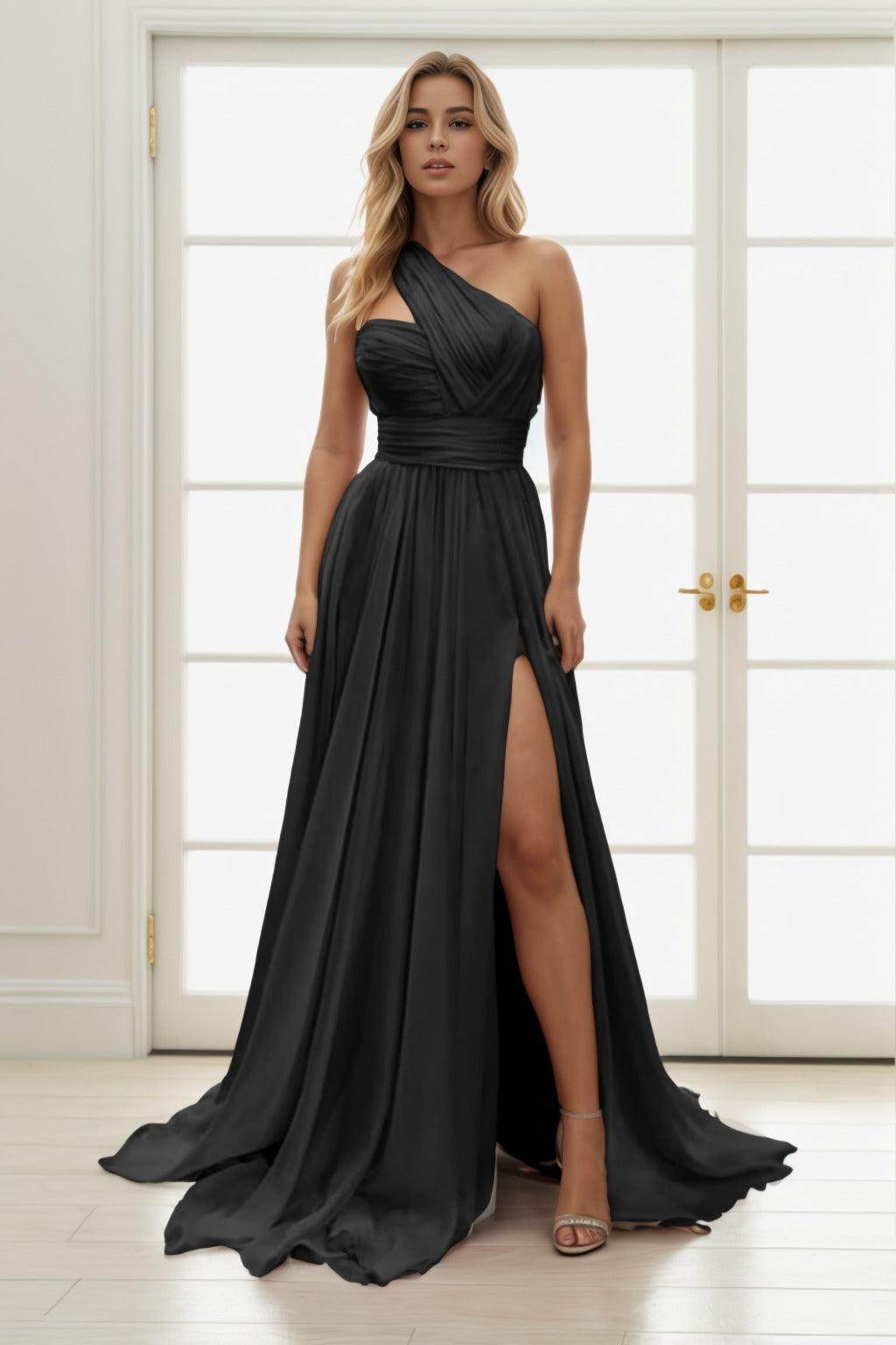 A-Line Maxi Chiffon Prom Dress CS0435 - COCOMELODY