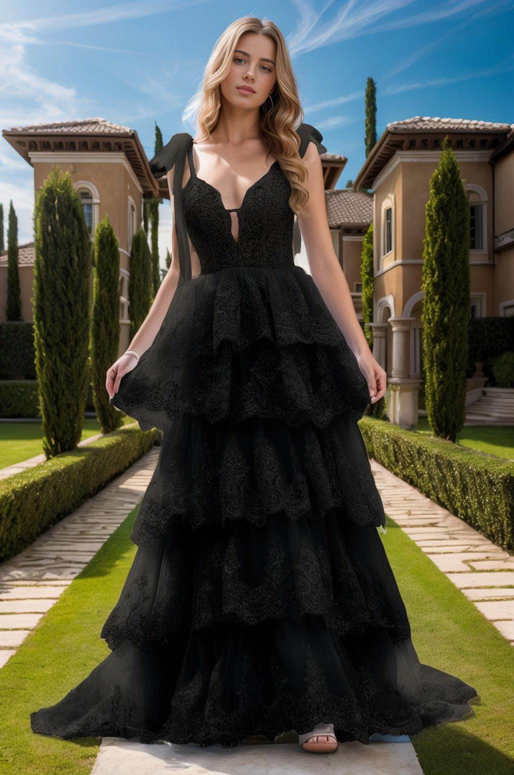 Ball Gown Sweep-Brush Train Tulle Prom Dress CS0461 - COCOMELODY