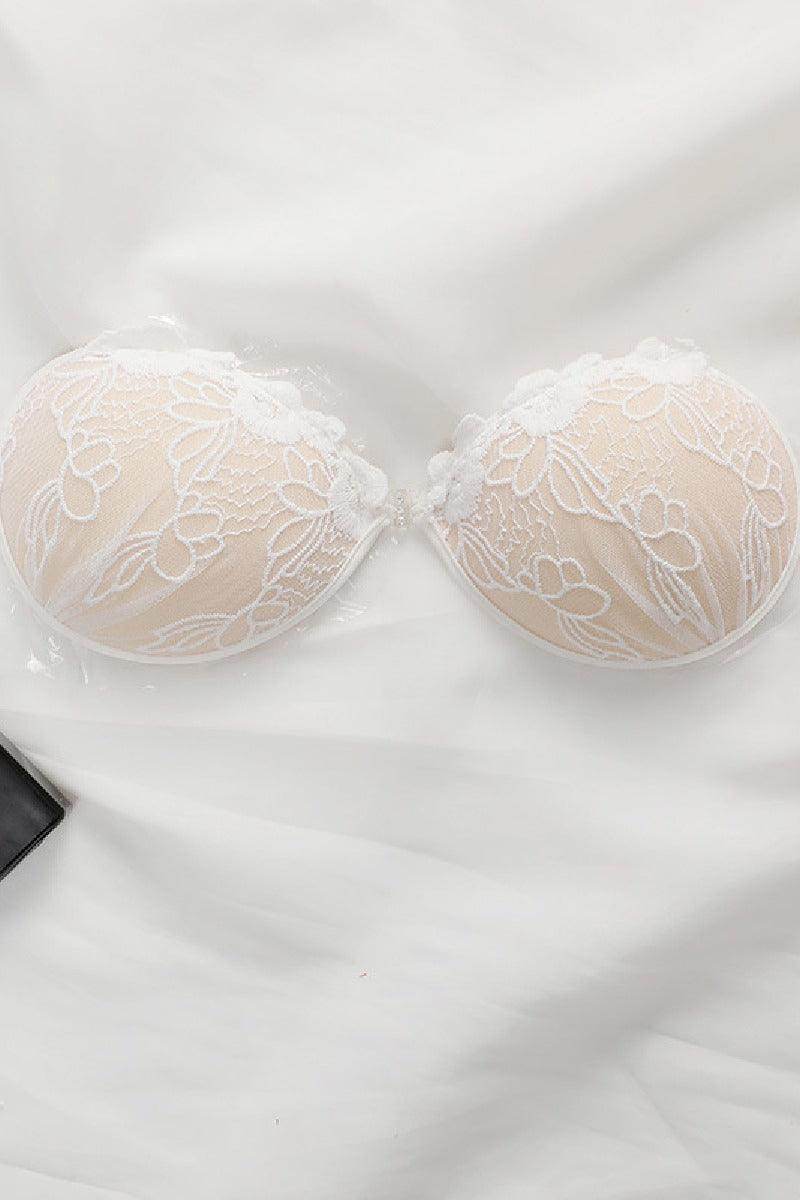 Lace round cup silicone breast patch 735327604574 - COCOMELODY