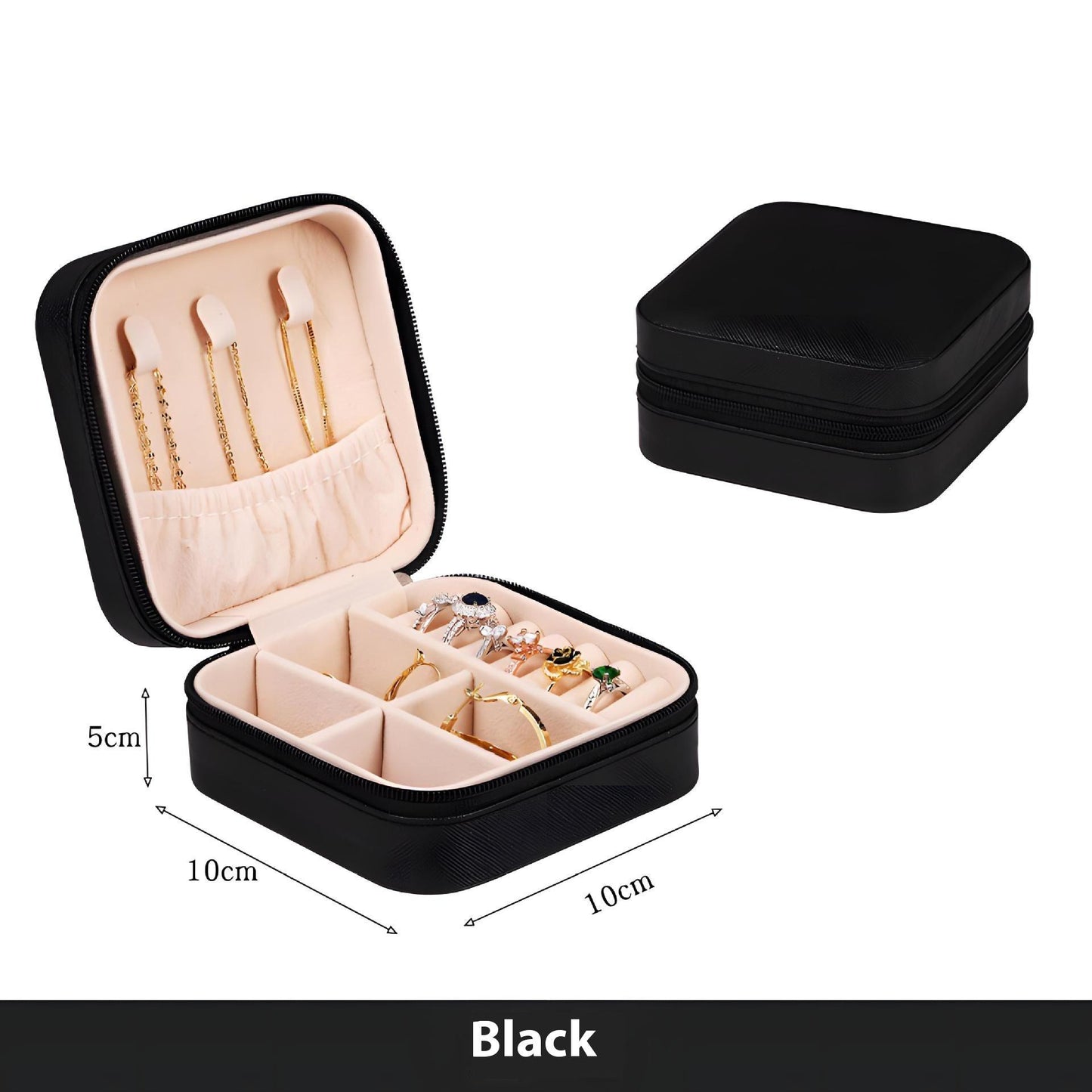 DIY design simple jewelry portable creative jewelry box 836834083360 - COCOMELODY