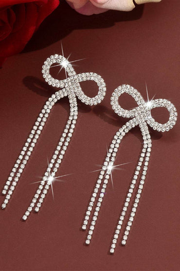 Rhinestone/Tassels Drop Earrings 921419280336 - COCOMELODY